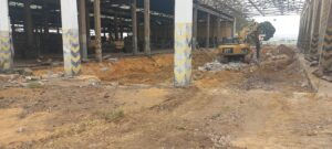 Trabajos en Lobito excavación